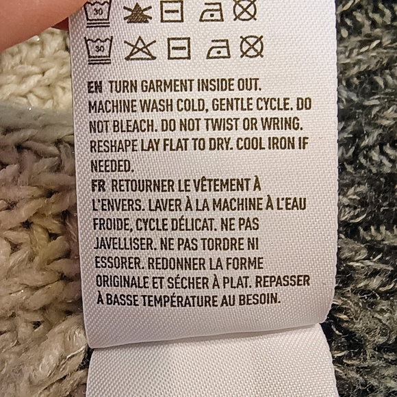 Women's American Eagle Knit Jegging Sweater - Gray And Pink Striped - Size Small - Picture 7 of 10